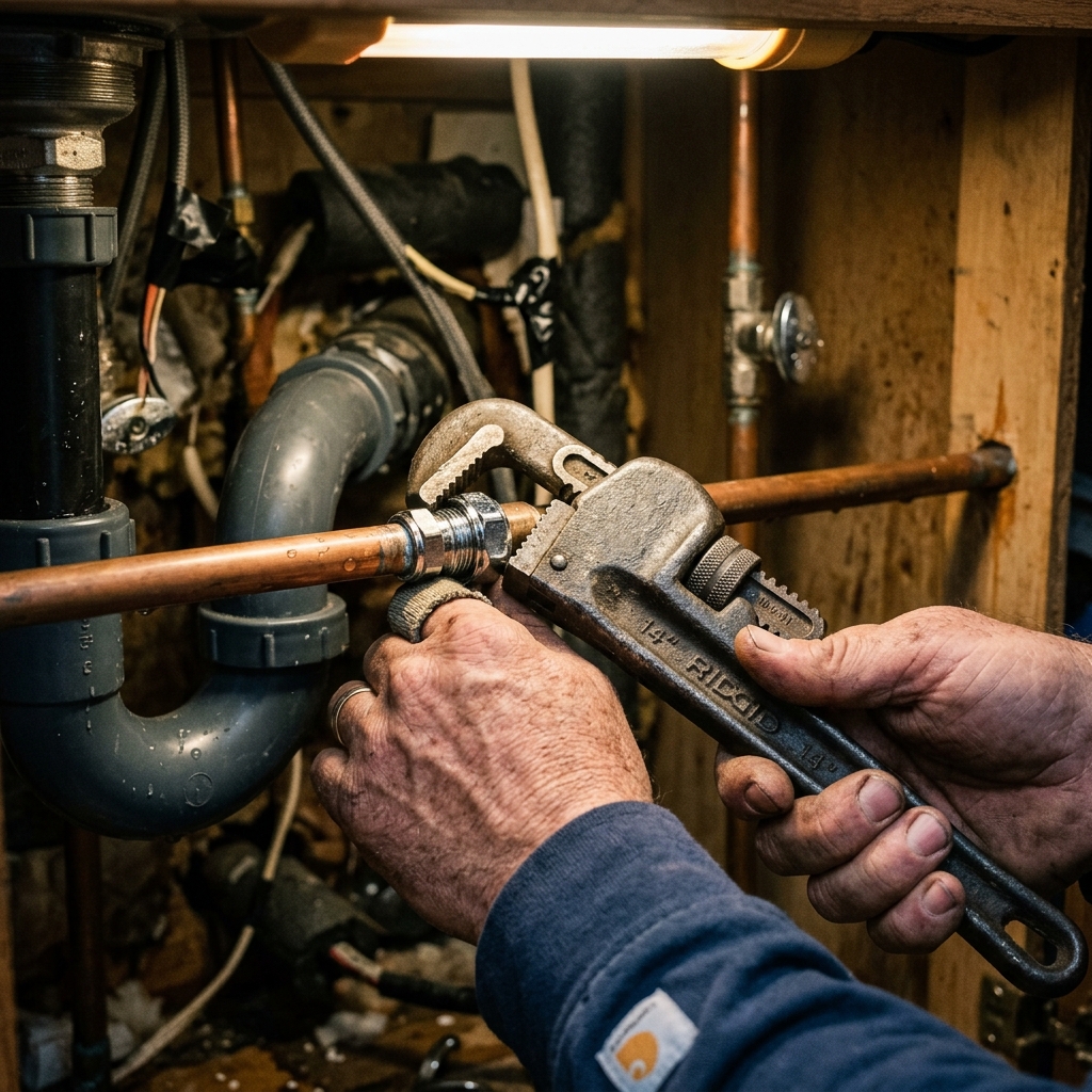 Artisan Sébastien Duflos au travail